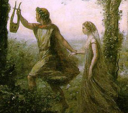 El mito de Orfeo y Euridice.